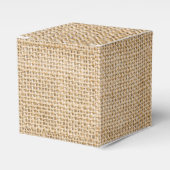 Ballotins Rustique Burlap Mariage Favor boîte cadeau (Verso)
