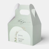 Ballotins Rustique Dusty vert feuille rousseur arc floral (Arrière)