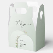 Ballotins Rustique Dusty vert feuille rousseur arc floral (Ouvert)