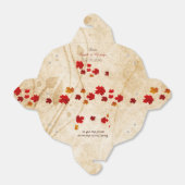 Ballotins Rustique Feuille Mariage de automne ballotin (Déplié)