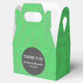 Ballotins Rustique Green Burlap Vintage Chalkboard Mariage (Ouvert)