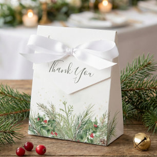 Ballotins Rustique hiver verdure Berries Pine Cone Mariage