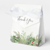 Ballotins Rustique hiver verdure Berries Pine Cone Mariage (Verso)