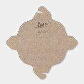 Ballotins Rustique Kraft Love Custom Take Out (Déplié)