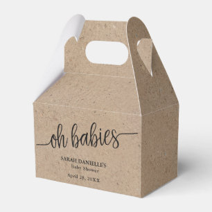 Ballotins Rustique Kraft Oh Baby Custom Petits bonbons