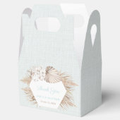 Ballotins Rustique Luxe Pampas Grass Wedding shower Turquois (Ouvert)