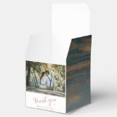 Ballotins Rustique Merci de bois Mariage Couple Photo (Ouvert)