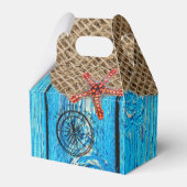 Ballotins Rustique Nautique Bleu Burlap Starfish (Verso)