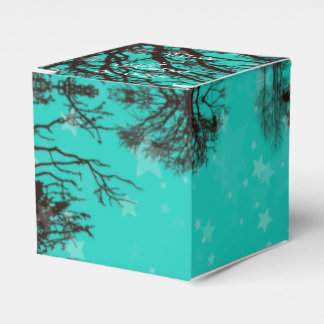 Ballotins Rustique Noir et Bleu Soirée Mariage Boîte de Fave