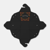 Ballotins Rustique Orange Noir Élégant Mariage Invitation (Déplié)