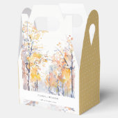 Ballotins Rustique Pastel Jaune automne Mariage paysage auto (Ouvert)