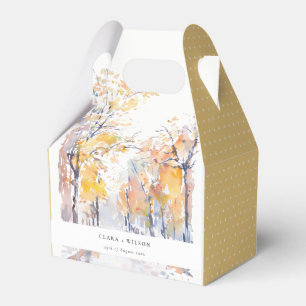 Ballotins Rustique Pastel Jaune automne Mariage paysage auto