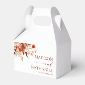 Ballotins Rusty Burgundy Brown Floral Flower Wedding (Arrière)