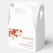 Ballotins Rusty Burgundy Brown Floral Flower Wedding (Ouvert)