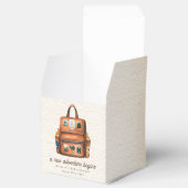 Ballotins Sac à dos aventure + Bouteilles Baby shower bois (Ouvert)