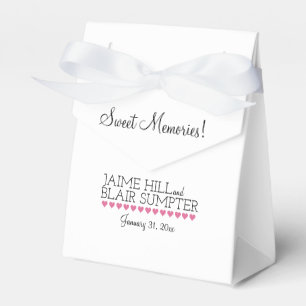 Ballotins Sac à gâteau de Foldover Typographie Coeur rose