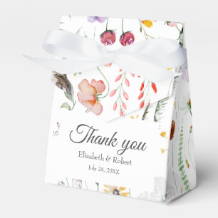 Ballotins Sac de faveur de mariage Prairie de fleurs sauvage