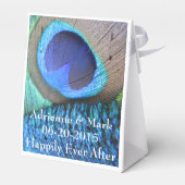 Ballotins Sac de préférence en plumes de paon (Arrière)