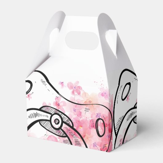 Ballotins Sac de préférence rose et blanc Pacifique (Verso)