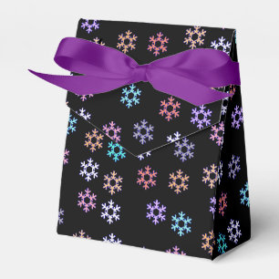 Ballotins Sac en papier cadeau à motif de flocons de neige c