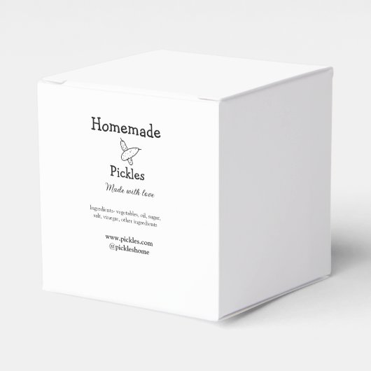 Ballotins Sachets maison faits avec amour ajouter texte site (Verso)