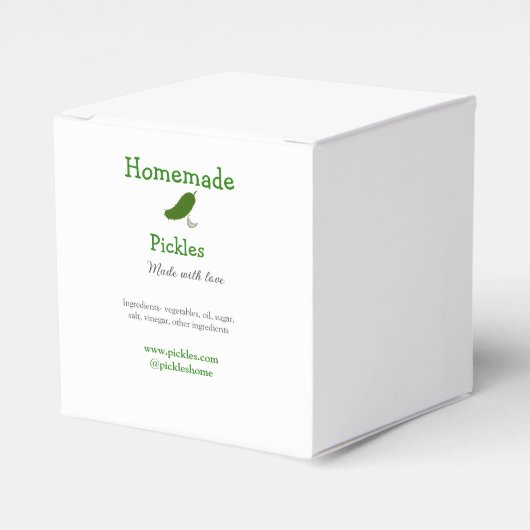 Ballotins Sachets maison faits avec amour ajouter texte site (Verso)