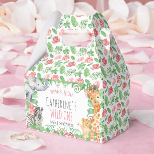 Ballotins Safari Animal Topique Baby shower Floral Merci
