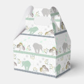 Ballotins Safari éléphant vert | BABY SHOWER (Arrière)