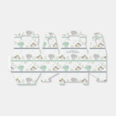 Ballotins Safari éléphant vert | BABY SHOWER (Déplié)