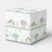 Ballotins Safari éléphant vert | BABY SHOWER (Arrière)