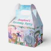 Ballotins Safari jungle animals girl custom (Verso)