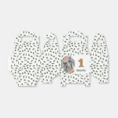 Ballotins Safari jungle bébé éléphant aquarelle floral (Déplié)