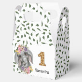 Ballotins Safari jungle bébé éléphant aquarelle floral (Ouvert)