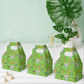 Ballotins Safari Tropical Jungle Animaux Vert Motif