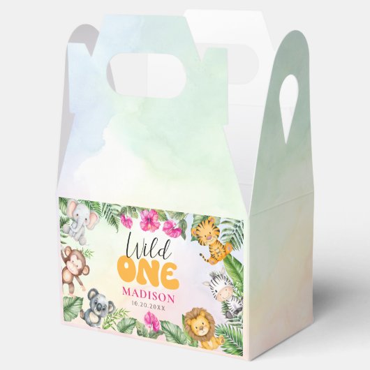 Ballotins Safari Wild One 1st Girl Birthday (Ouvert)