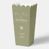 Ballotins Sage | Chic Minimal Script Wedding Popcorn (Recto)