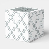 Ballotins Sage Cross on Quatrefoil Party Favor Box (Arrière)
