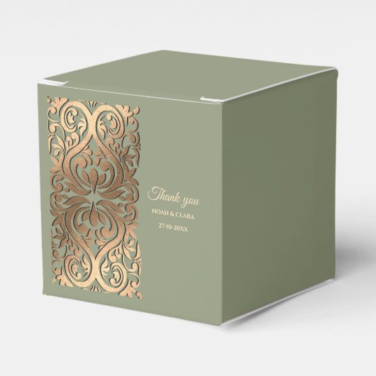 Ballotins Sage Green et Mariage or avec Elegant Earthy (Verso)