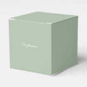 Ballotins Sage Green Nom Moderne Élégant Monogramme Boho (Verso)