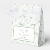Ballotins Sage Green Toile Vintage Floral Mariage (Verso)