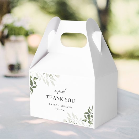 Ballotins Sage Greenery & Fleur Blanche Un Doux Merci