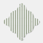 Ballotins Sage Vert et Rayure Blanche Merci (Déplié)