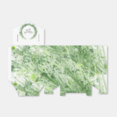 Ballotins Sage vert verdure aquarelle art merci cadeau (Déplié)