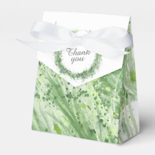 Ballotins Sage vert verdure aquarelle art merci cadeau