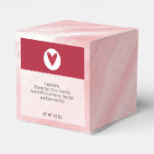 Ballotins Saint Valentin Coral rose Aquarelle Bombe (Arrière)