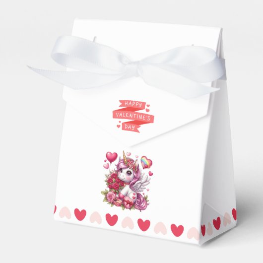 Ballotins Saint Valentin mignonne licorne (Verso)
