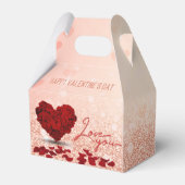 Ballotins Saint Valentin Rose Heart Bouquet Ballotin Gable (Arrière)