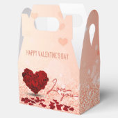 Ballotins Saint Valentin Rose Heart Bouquet Ballotin Gable (Ouvert)