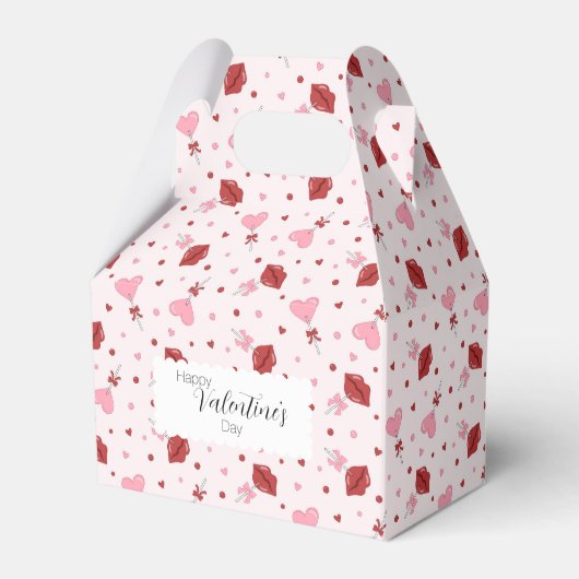 Ballotins Saint-Valentin Suckers Pink & Red Heart Lollipop (Verso)