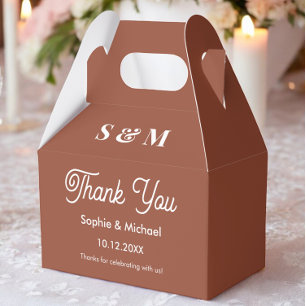 Ballotins Salle de mariée Brown en terre cuite mariage